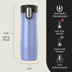 Contigo® West Loop 3.0 Stainless Steel Travel Mug with AUTOSEAL® Lid, 20oz, 2-Pack
