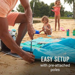 Skyshade™ Small Compact Beach Shade, Caribbean Sea