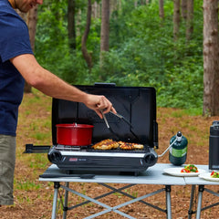 Tabletop Propane Gas Camping Grill/Stove, 2-Burner