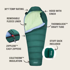 Cozy 30°F Sleeping Bag with Integrated Liner